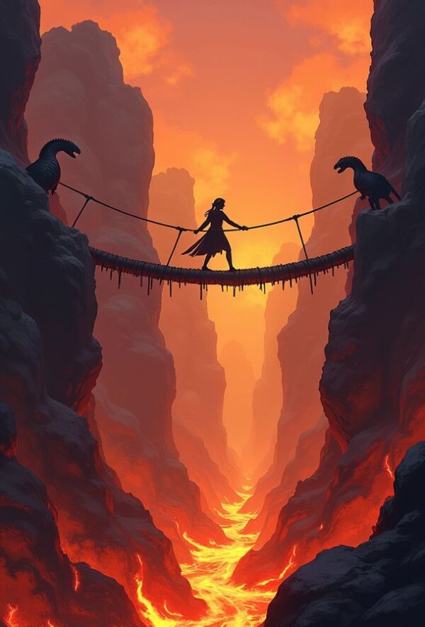 Bridge of Lava and Daring