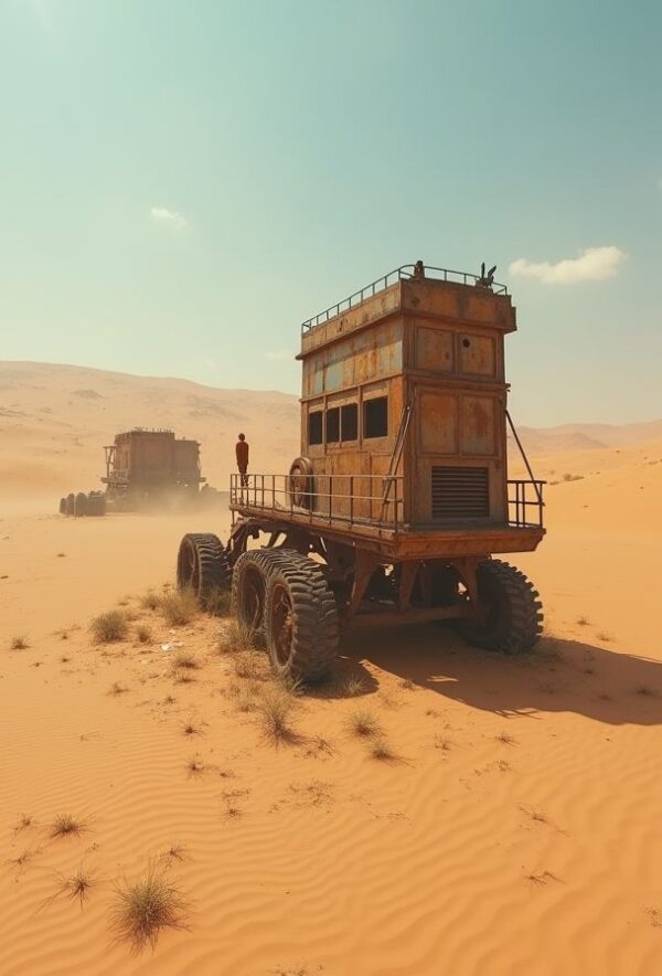 Machines Buried Beneath Desert Sands