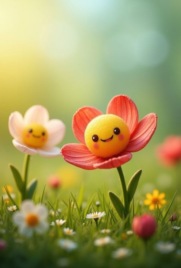 Giggling Flowers in Springtime