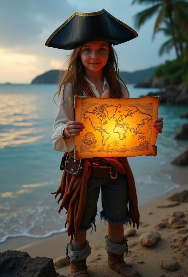 Pirate Girl’s Glowing Treasure Map