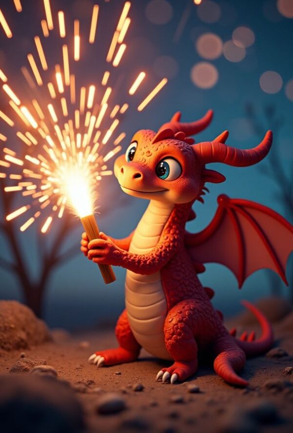 Little Dragon Lighting Firework Display