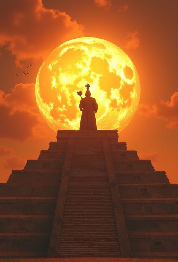 Sunlit Rituals of the Aztec Priest