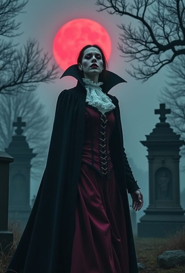 Blood Moon Shadows: The Gothic Vampire