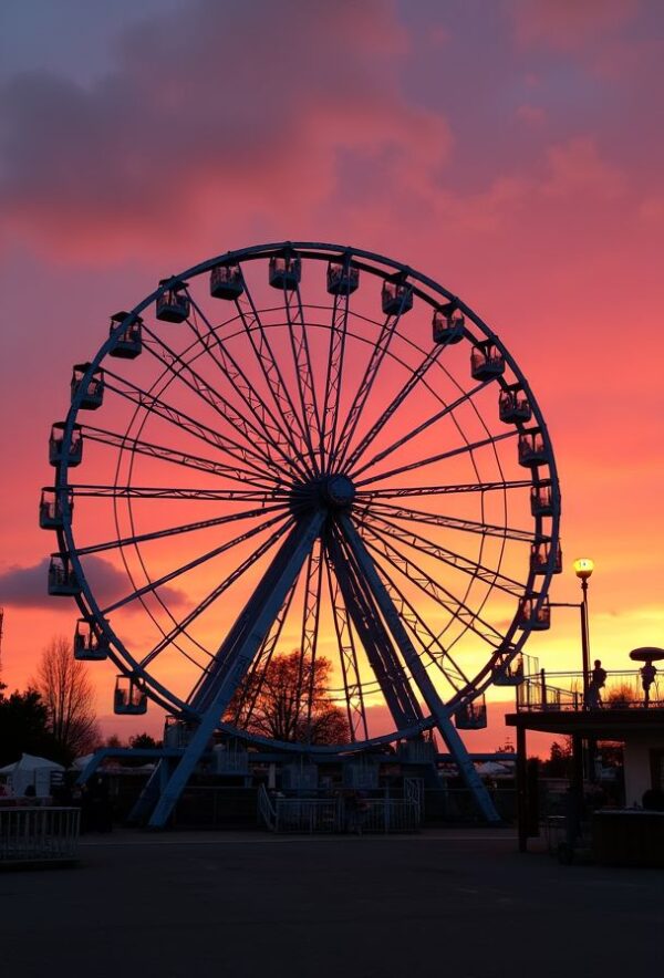 The Sunset Ferris Wheel’s Farewell