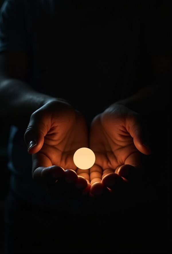 A Glowing Orb in Fragile Hands