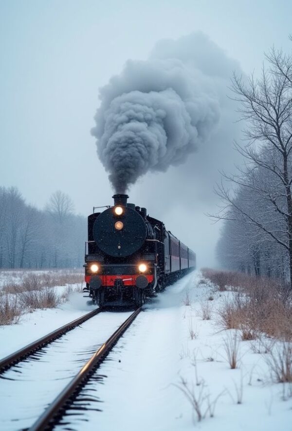 Steam Fading Into Winter’s Horizon