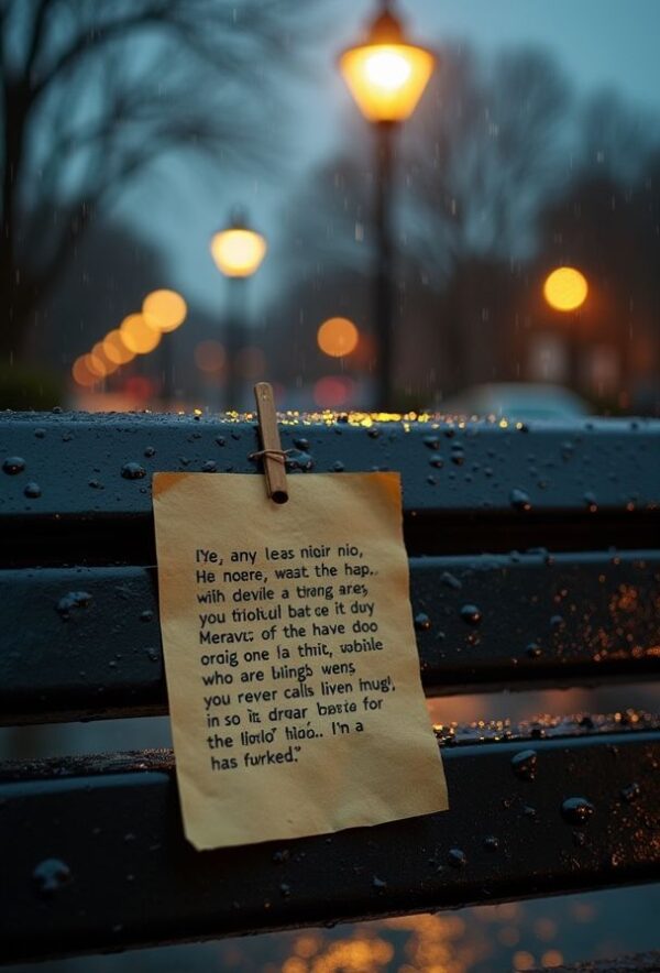 The Rain-Soaked Note