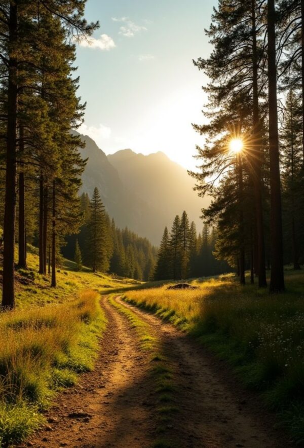 Path of Light to the Mountains