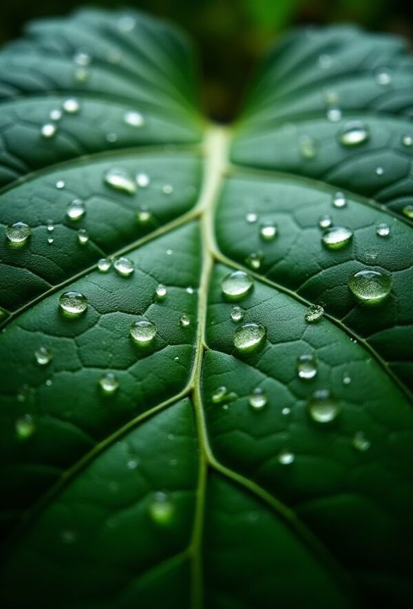 Raindrops on the Leaf of Life