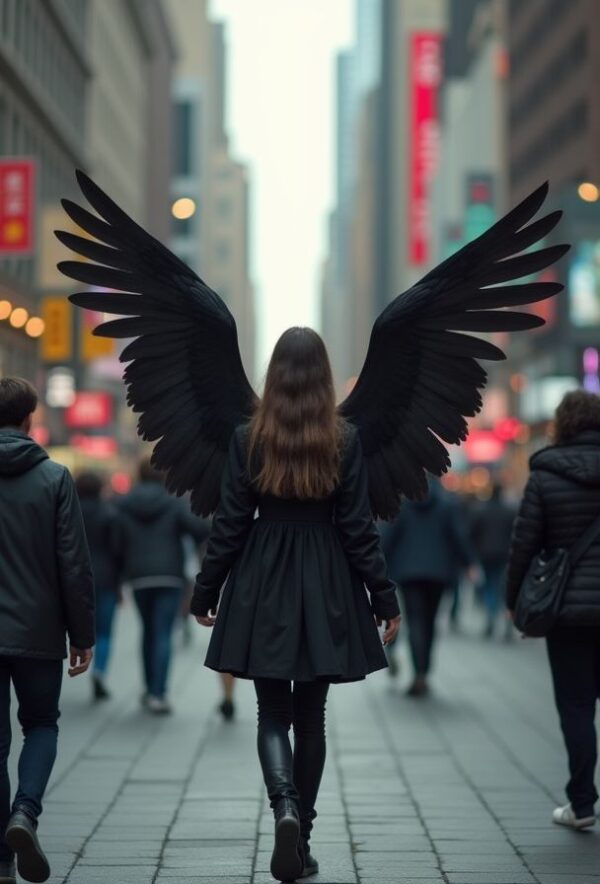 Dark Wings Among the Mundane Crowds