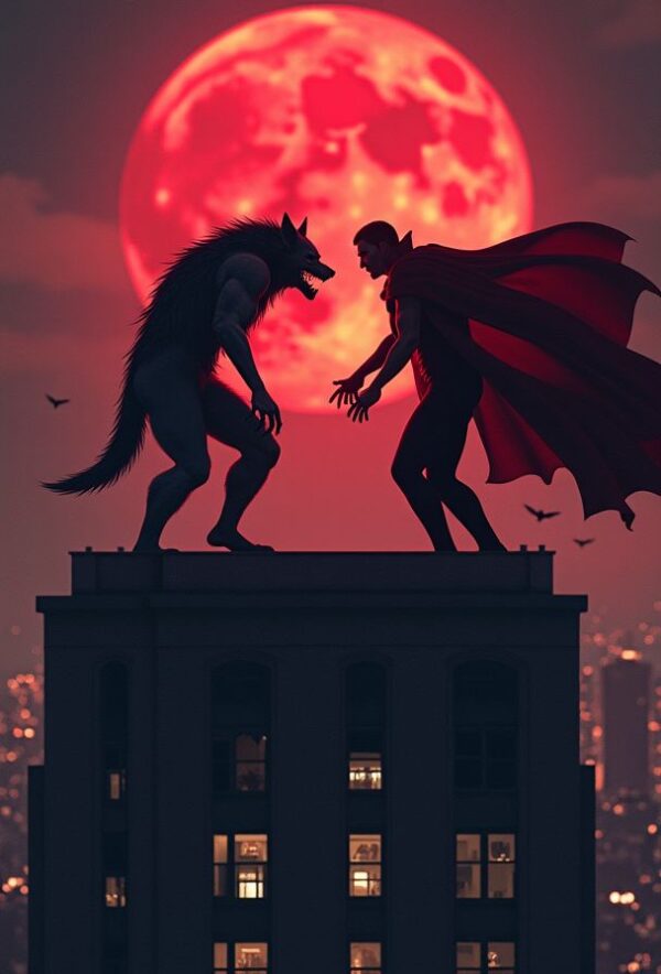 Clash of Beasts Beneath the Blood Moon