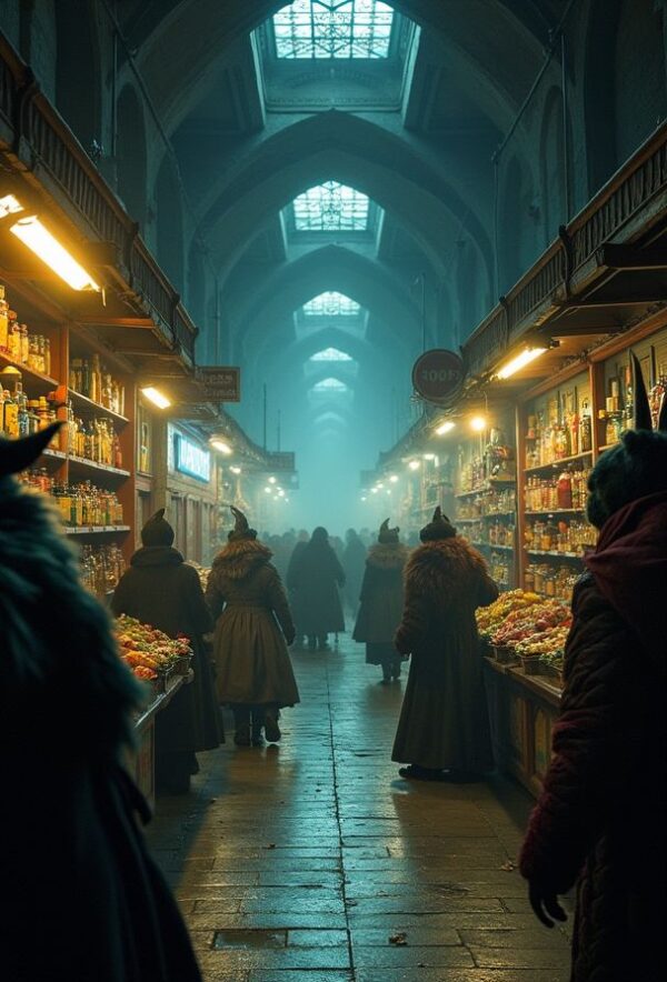 Otherworldly Bazaar Beneath the Subway