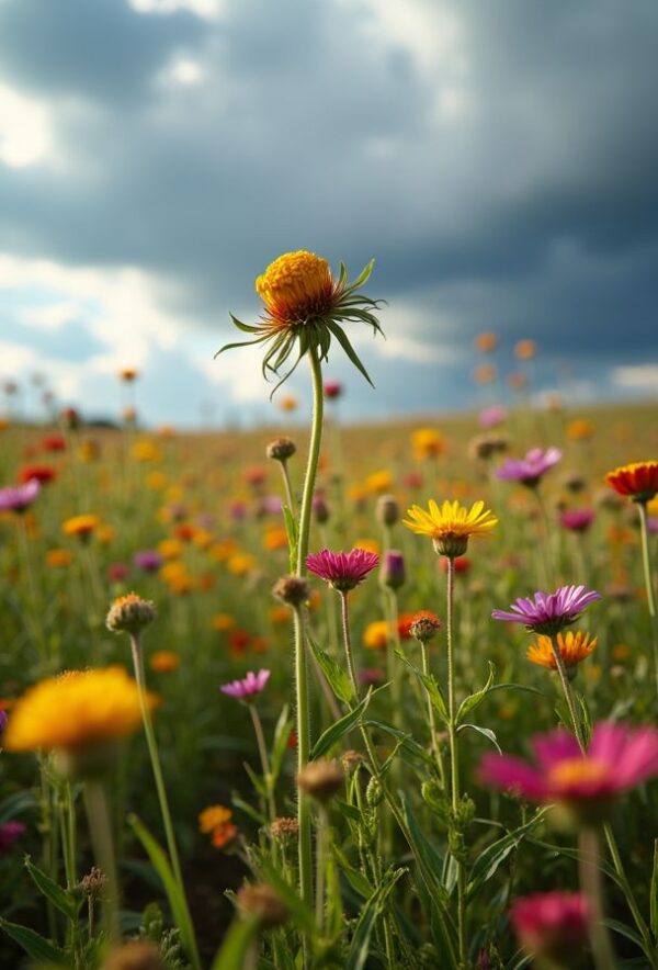 A Bloom Amid Wildflowers