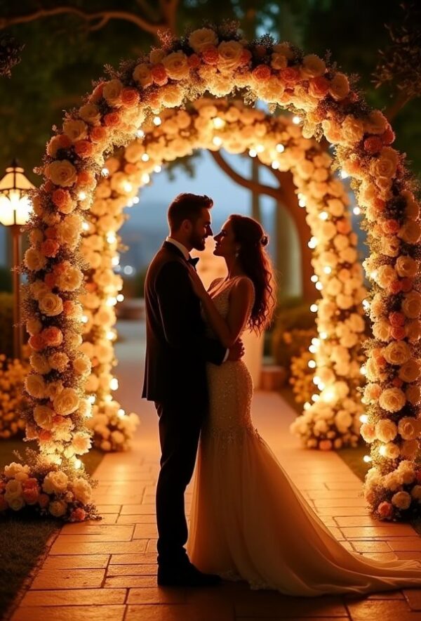 Flower Arch Beneath the Blooming Sun