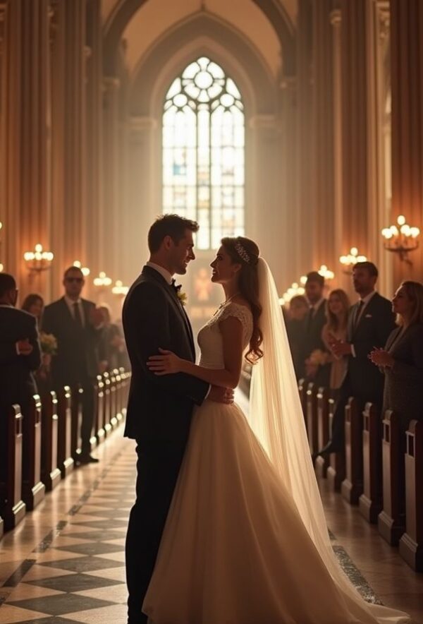 Secret Vows Beneath Cathedral Grandeur