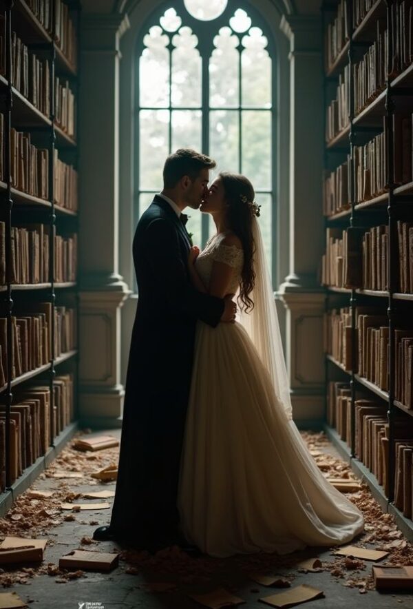 Whispers of Love in the Abandoned Library