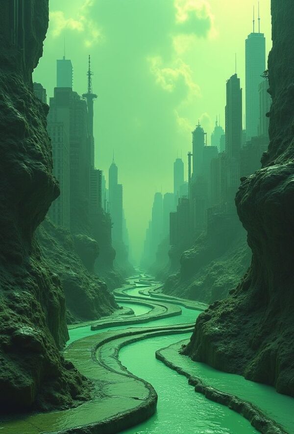 The Wax City Beneath a Green Sky