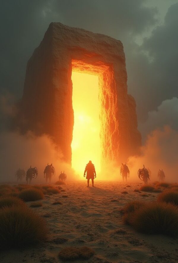 Portal of Light in the Wasteland