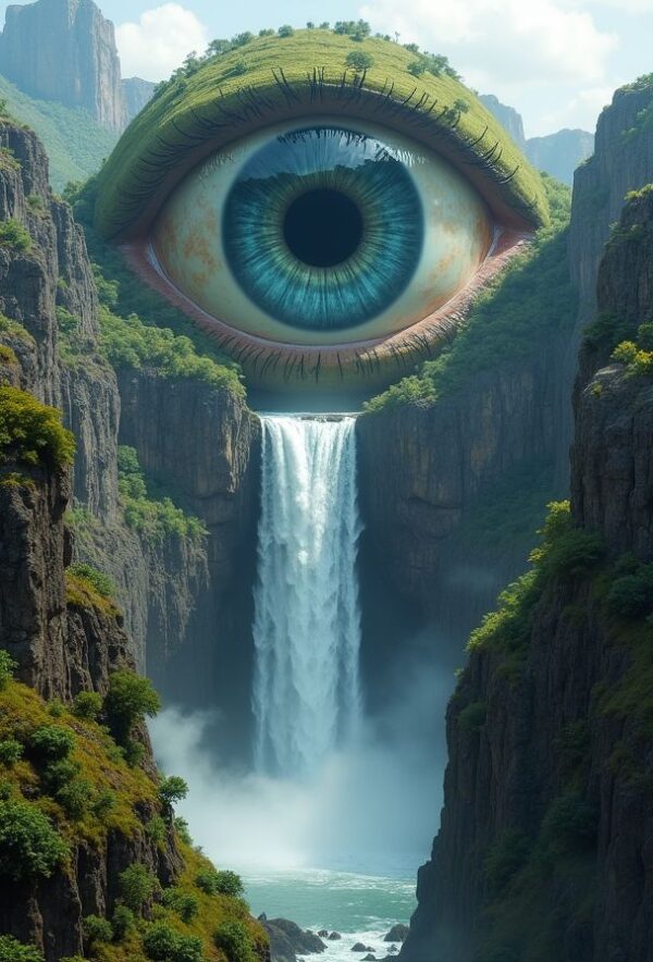 The Eye's Waterfall in Canyon's Heart