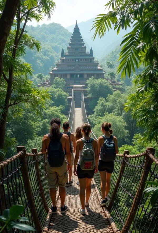 Bridge to the Hidden Jungle Temple