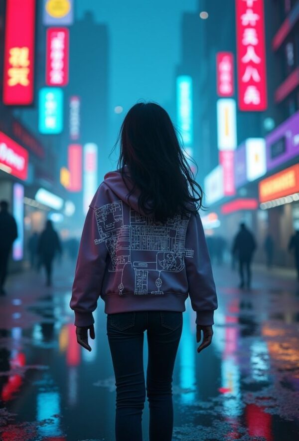 Neon Dystopia and the Holographic Map