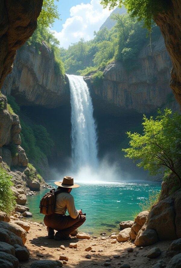 Waterfall Refuge in Hidden Canyon