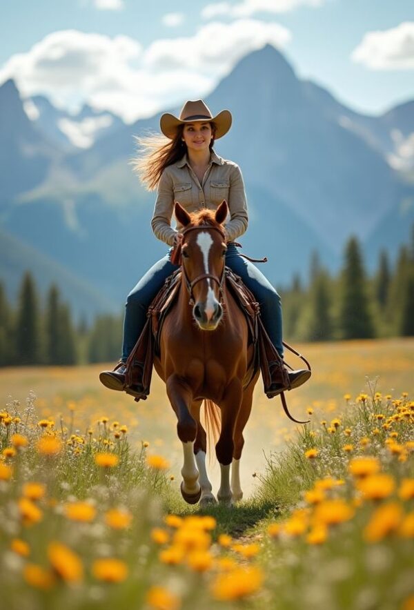 Meadow Gallop to the Mountains